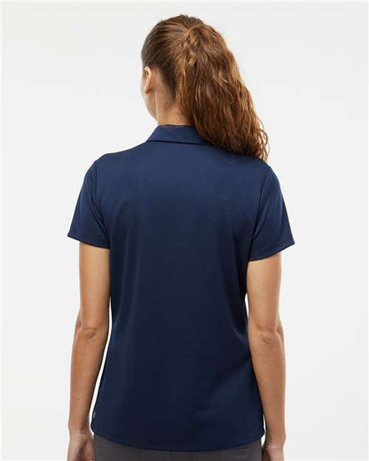 adidas A581 Women's Micro Piqué Polo - Collegiate Navy - OnModelBack