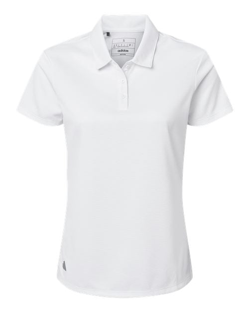 adidas A581 Women's Micro Piqué Polo - White - Front