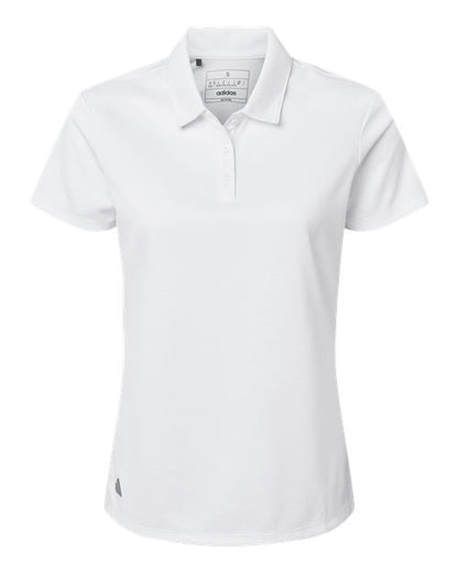 adidas A581 Women's Micro Piqué Polo - White - Front