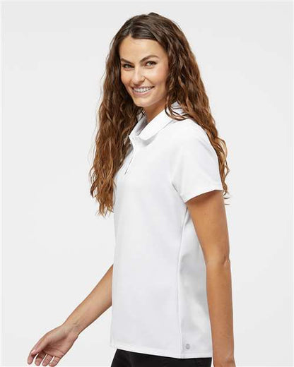 adidas A581 Women's Micro Piqué Polo - White - OnModelSide