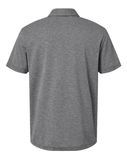 adidas A582 Men's Heathered Polo - Black Melange - Back