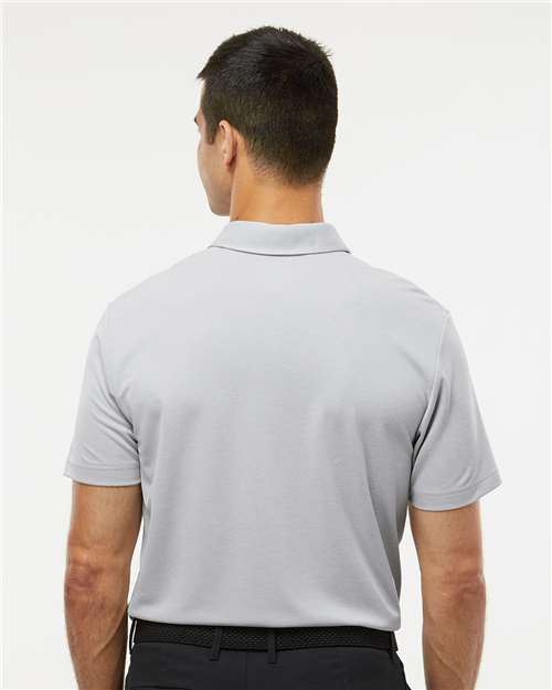 adidas A582 Men's Heathered Polo - Grey Two Melange - OnModelBack