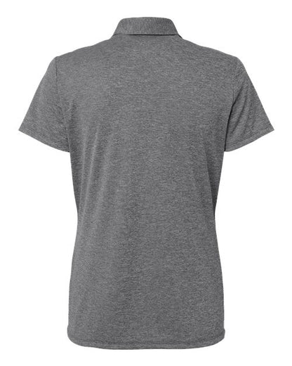 adidas A583 Women's Heathered Polo - Black Melange - Back
