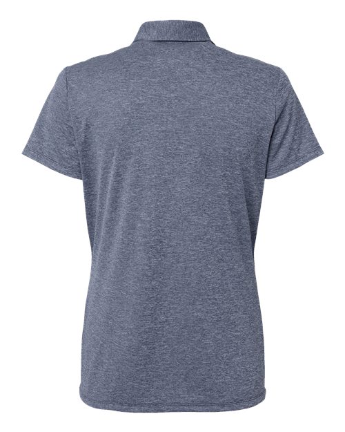 adidas A583 Women's Heathered Polo - Collegiate Navy Melange - Back