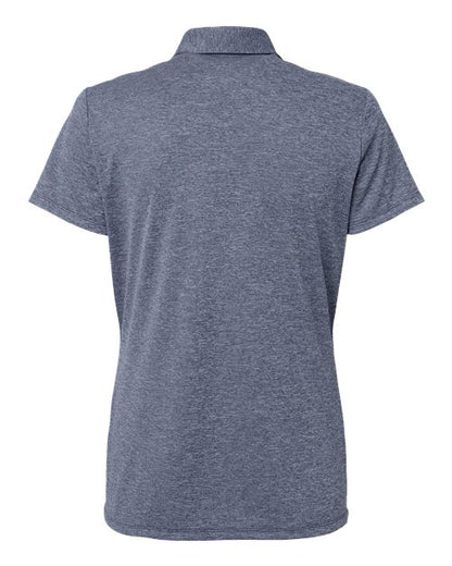 adidas A583 Women's Heathered Polo - Collegiate Navy Melange - Back