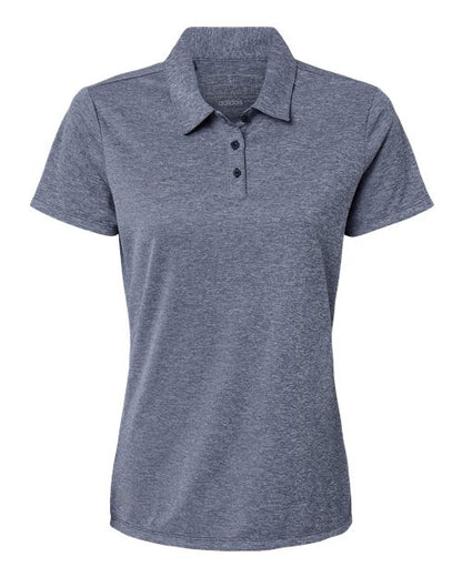 adidas A583 Women's Heathered Polo - Collegiate Navy Melange - Front
