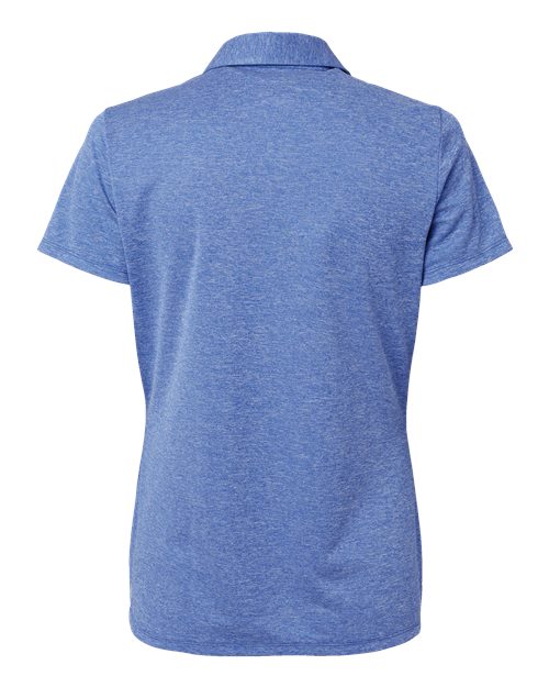 adidas A583 Women's Heathered Polo - Collegiate Royal Melange - Back