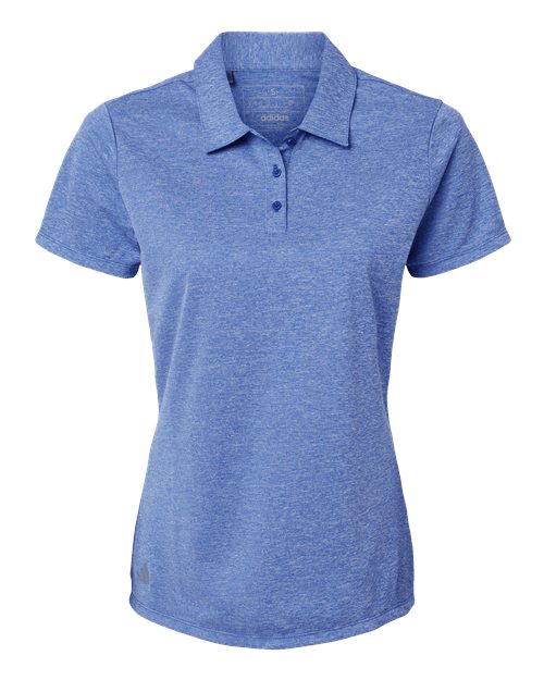 adidas A583 Women's Heathered Polo - Collegiate Royal Melange - Front