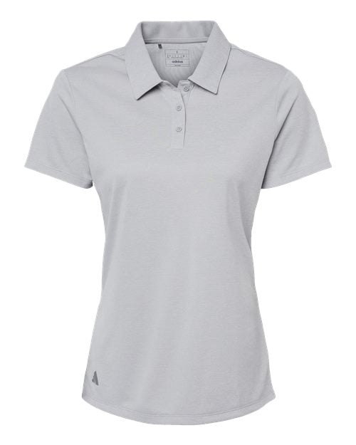adidas A583 Women's Heathered Polo - Grey Two Melange - Front