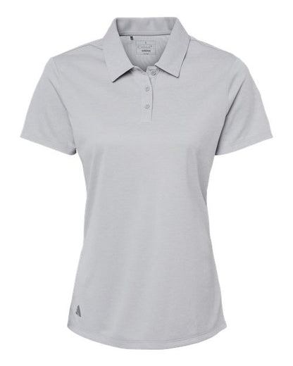 adidas A583 Women's Heathered Polo - Grey Two Melange - Front