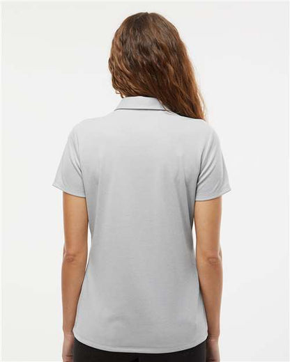 adidas A583 Women's Heathered Polo - Grey Two Melange - OnModelBack