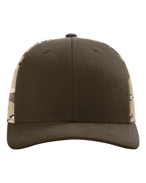 Richardson 112PM Printed Mesh Trucker Cap, Snapback