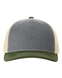 Richardson 112FP Five-Panel Mid Profile Foam Trucker Hat, Mesh Back