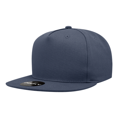 Decky-1064-5 Panel High Profile Structured Cotton Blend Snapback