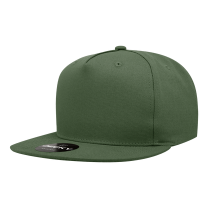 Decky-1064-5 Panel High Profile Structured Cotton Blend Snapback