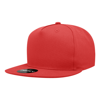 Decky-1064-5 Panel High Profile Structured Cotton Blend Snapback