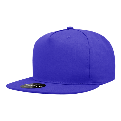 Decky-1064-5 Panel High Profile Structured Cotton Blend Snapback