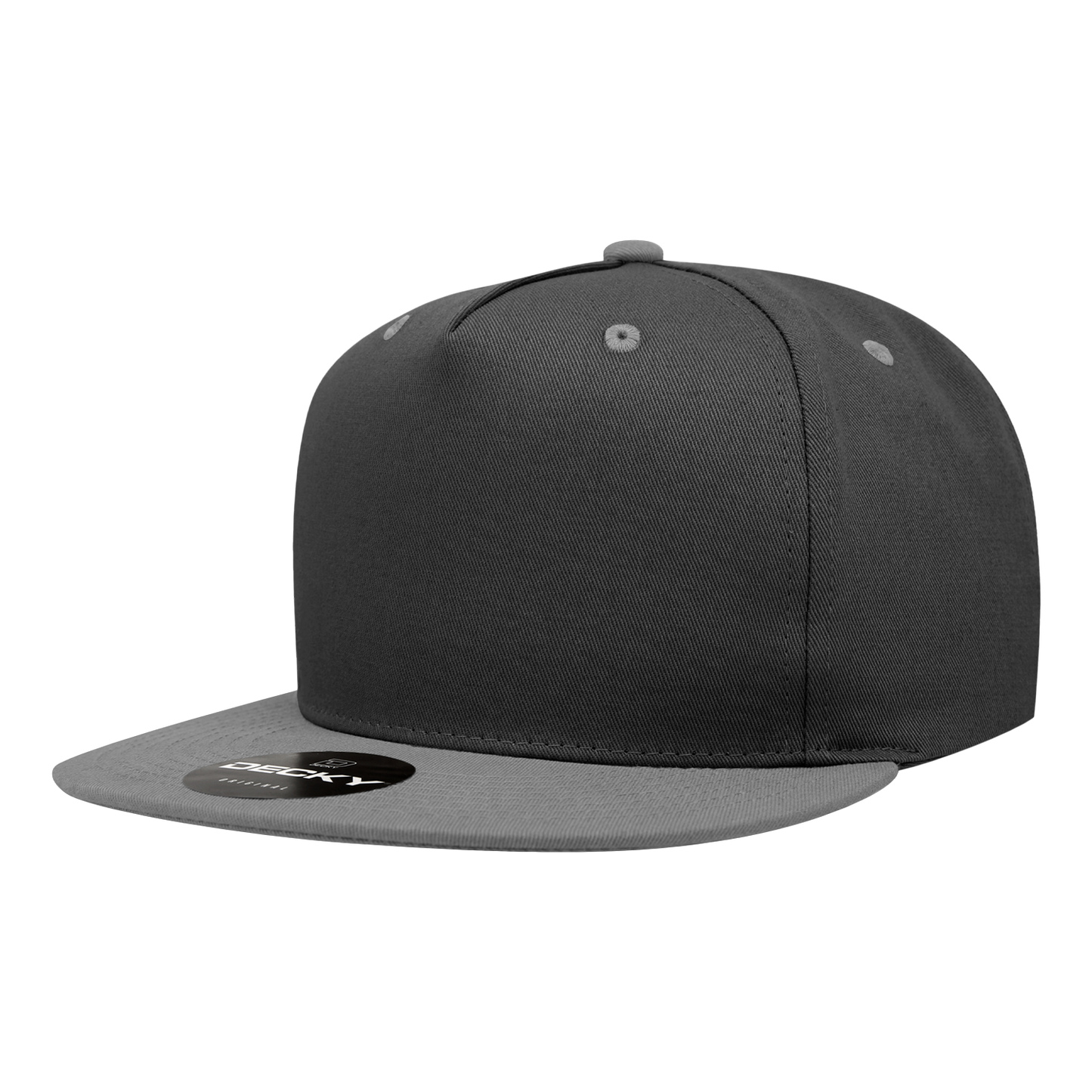Decky-1064-5 Panel High Profile Structured Cotton Blend Snapback