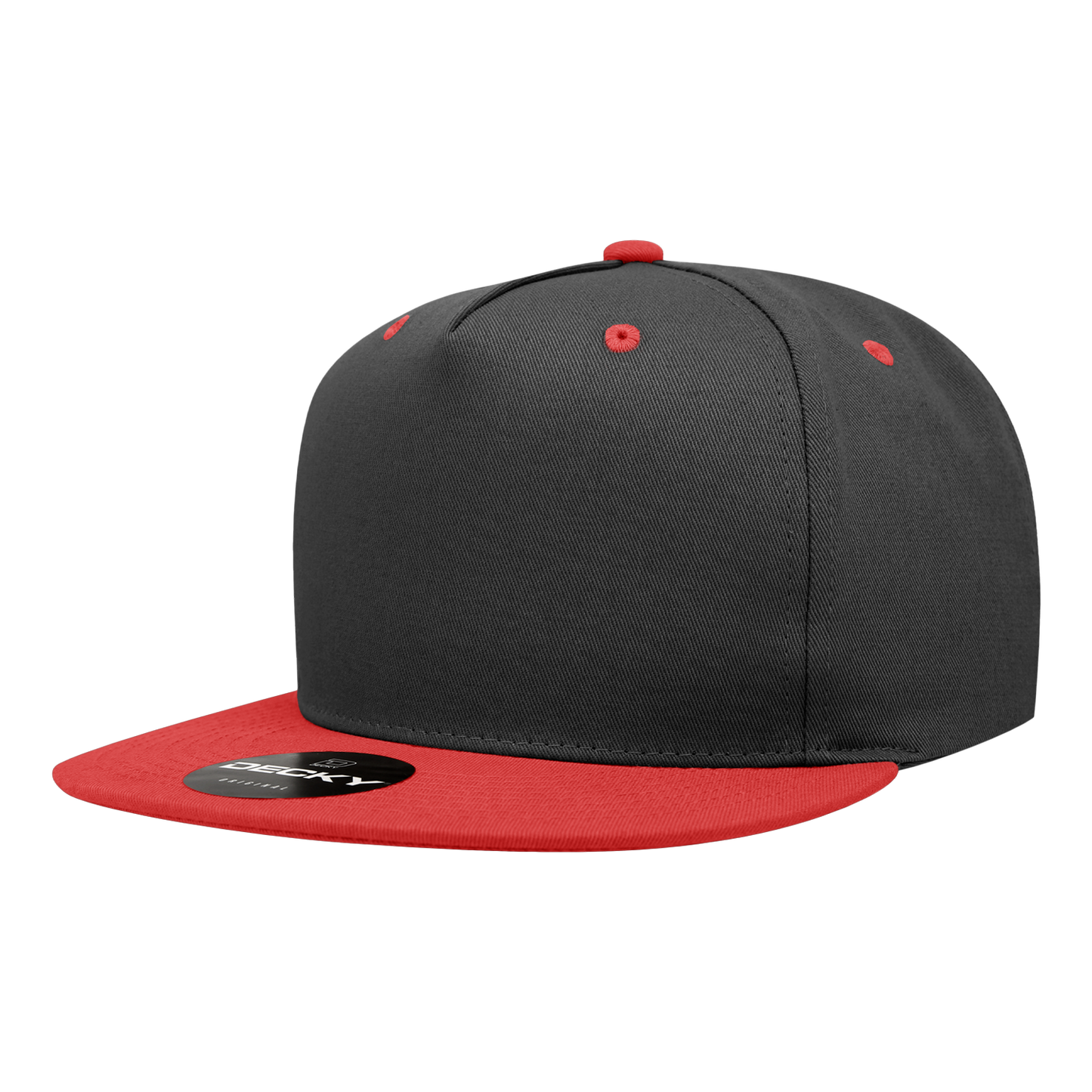 Decky-1064-5 Panel High Profile Structured Cotton Blend Snapback