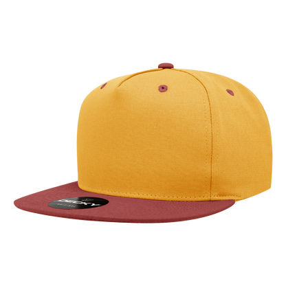 Decky-1064-5 Panel High Profile Structured Cotton Blend Snapback