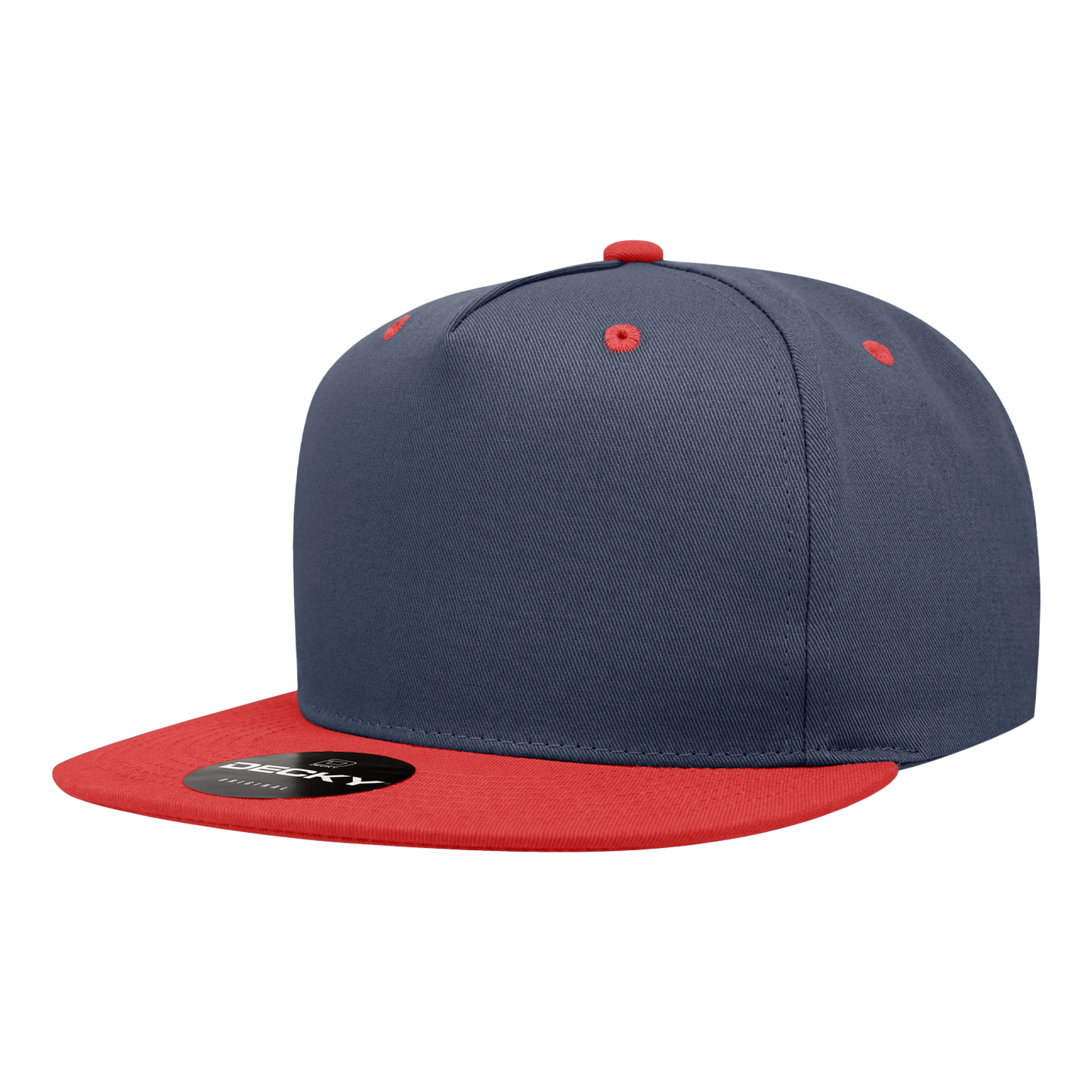 Decky-1064-5 Panel High Profile Structured Cotton Blend Snapback