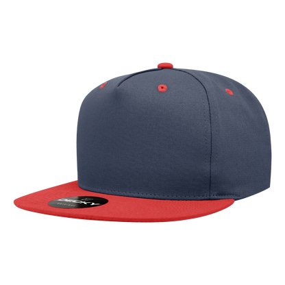 Decky-1064-5 Panel High Profile Structured Cotton Blend Snapback