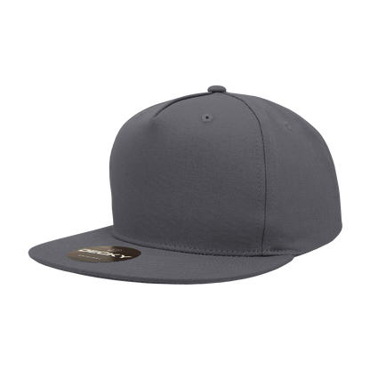 Decky-1064-5 Panel High Profile Structured Cotton Blend Snapback