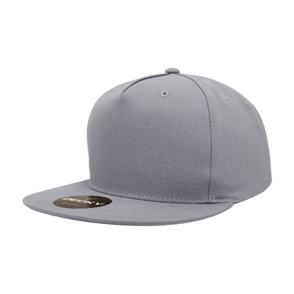 Decky-1064-5 Panel High Profile Structured Cotton Blend Snapback