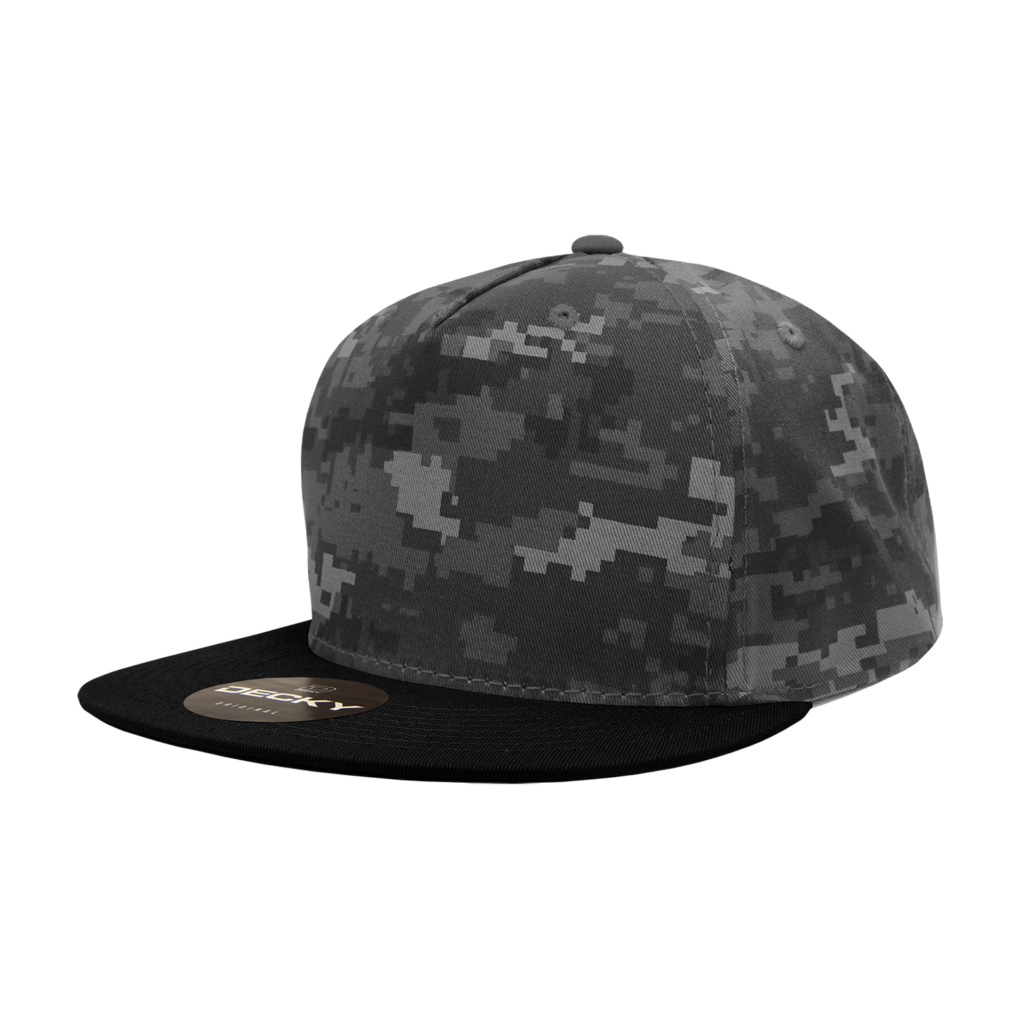 Decky-1064-5 Panel High Profile Structured Cotton Blend Snapback