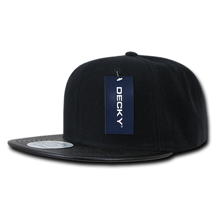 Decky-1071-6 Panel High Profile Structured Vinyl Snapback