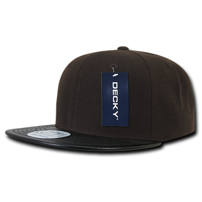 Decky-1071-6 Panel High Profile Structured Vinyl Snapback