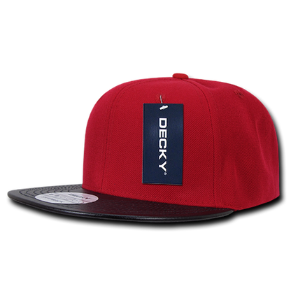 Decky-1071-6 Panel High Profile Structured Vinyl Snapback