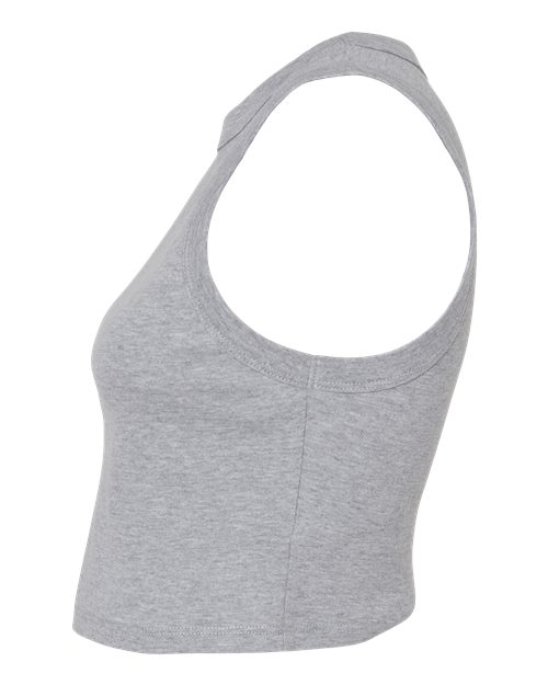BELLA+CANVAS 1013 Women's Micro Rib Muscle Crop Tank - Athletic Heather - DirectSide