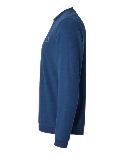 adidas A586 Men's Terry Loop Crewneck Sweatshirt - Collegiate Navy - DirectSide