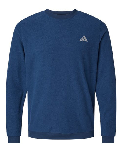 adidas A586 Men's Terry Loop Crewneck Sweatshirt - Collegiate Navy - Front