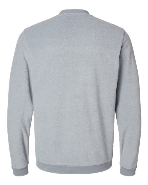 adidas A586 Men's Terry Loop Crewneck Sweatshirt - Grey Three - Back