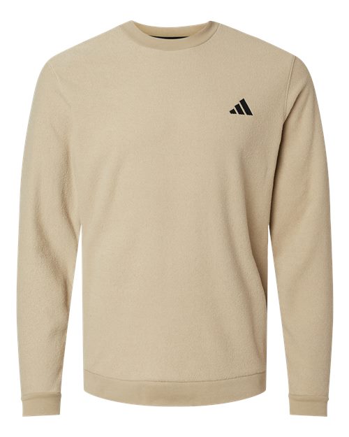 adidas A586 Men's Terry Loop Crewneck Sweatshirt - Hemp - Front