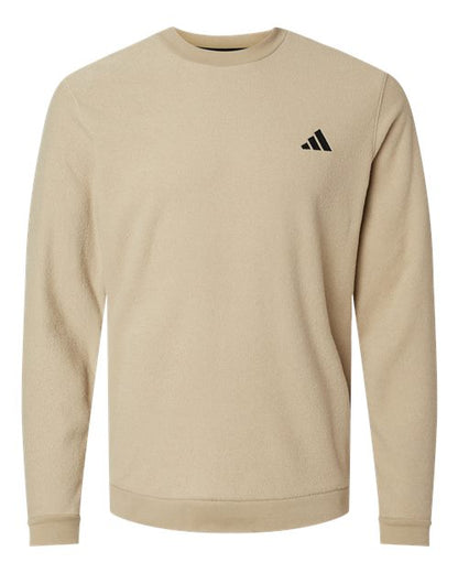 adidas A586 Men's Terry Loop Crewneck Sweatshirt - Hemp - Front