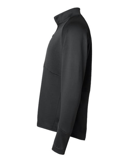 adidas A587 Men's Performance Quarter-Zip Pullover - Black - DirectSide