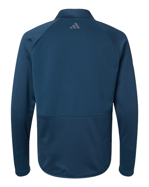 adidas A587 Men's Performance Quarter-Zip Pullover - Crew Navy - Back