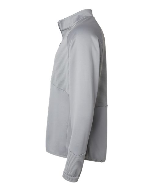 adidas A587 Men's Performance Quarter-Zip Pullover - Grey Three - DirectSide