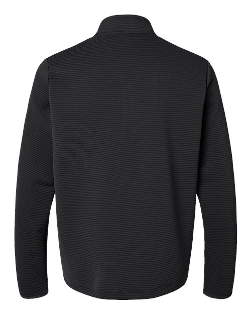 adidas A588 Men's Spacer Quarter-Zip Pullover - Black - Back