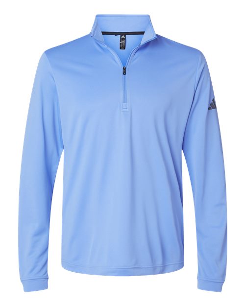 adidas A401 Men's Ultimate365 Lightweight Quarter-Zip Pullover - Blue Fusion - Front