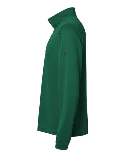adidas A401 Men's Ultimate365 Lightweight Quarter-Zip Pullover - Collegiate Green - DirectSide