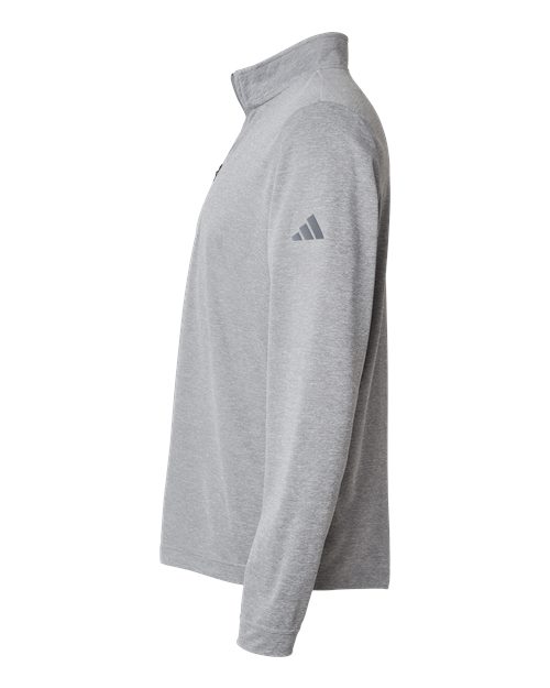 adidas A401 Men's Ultimate365 Lightweight Quarter-Zip Pullover - Grey Three Melange - DirectSide