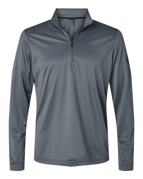 adidas A401 Men's Ultimate365 Lightweight Quarter-Zip Pullover - Onix - Front