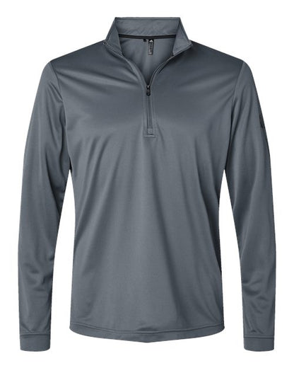 adidas A401 Men's Ultimate365 Lightweight Quarter-Zip Pullover - Onix - Front