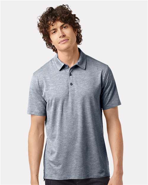 Champion CHP115 Unisex Sport Polo - Navy Heather - OnModelFront