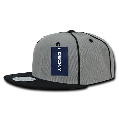 Decky-1078-6 Panel High Profile Structured Piped Snapback