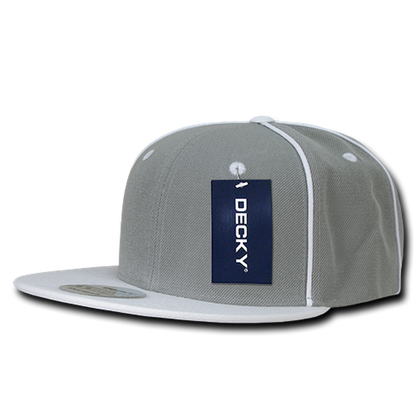 Decky-1078-6 Panel High Profile Structured Piped Snapback